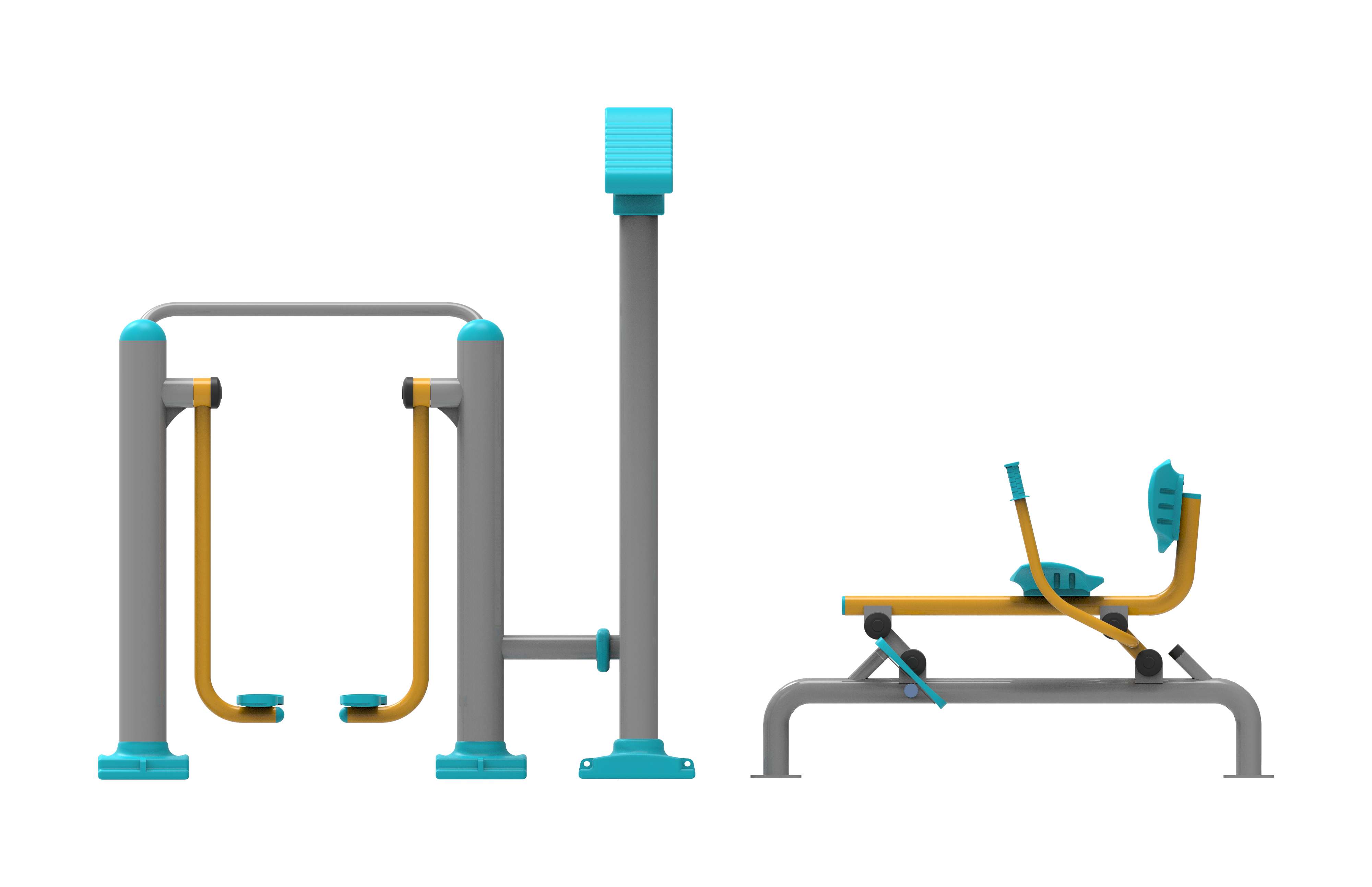 Kurek Cekme ve Uzay Yurusu Aleti PF-207 | Dış Mekan Spor Aletleri | Erse Kent Mobilyaları